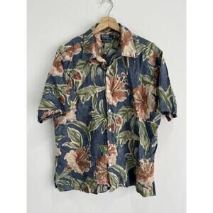 Vintage Camp Collar Ralph Lauren Polo floral hawaiian shirt